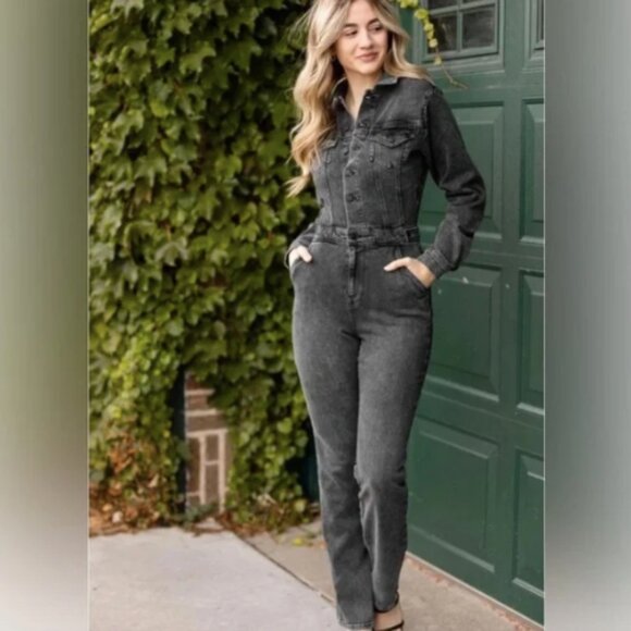 Good American Pants - Good American Coveralls Jumpsuit